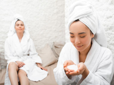 donne accappatoio sauna relax sale haloterapia