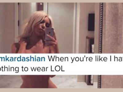 Kim Kardashian senza veli su Instagram – VIDEO