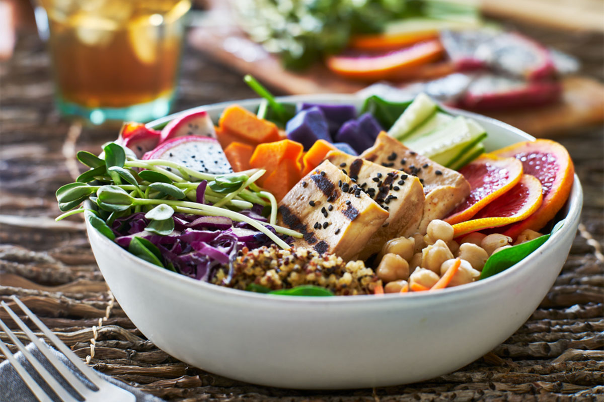 Insalata tofu ceci