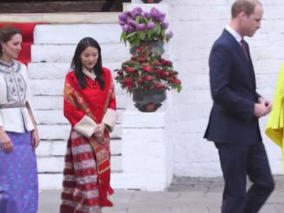 William e Kate in Bhutan, la duchessa in abiti tipici locali – VIDEO