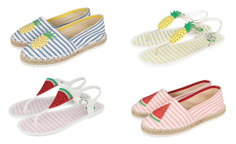 Gioseppo calzature Tutti Frutti beach collection