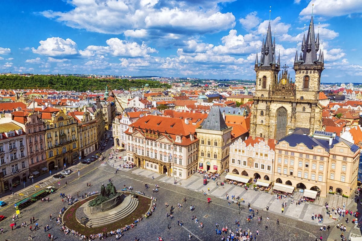 Piazza della città di Praga