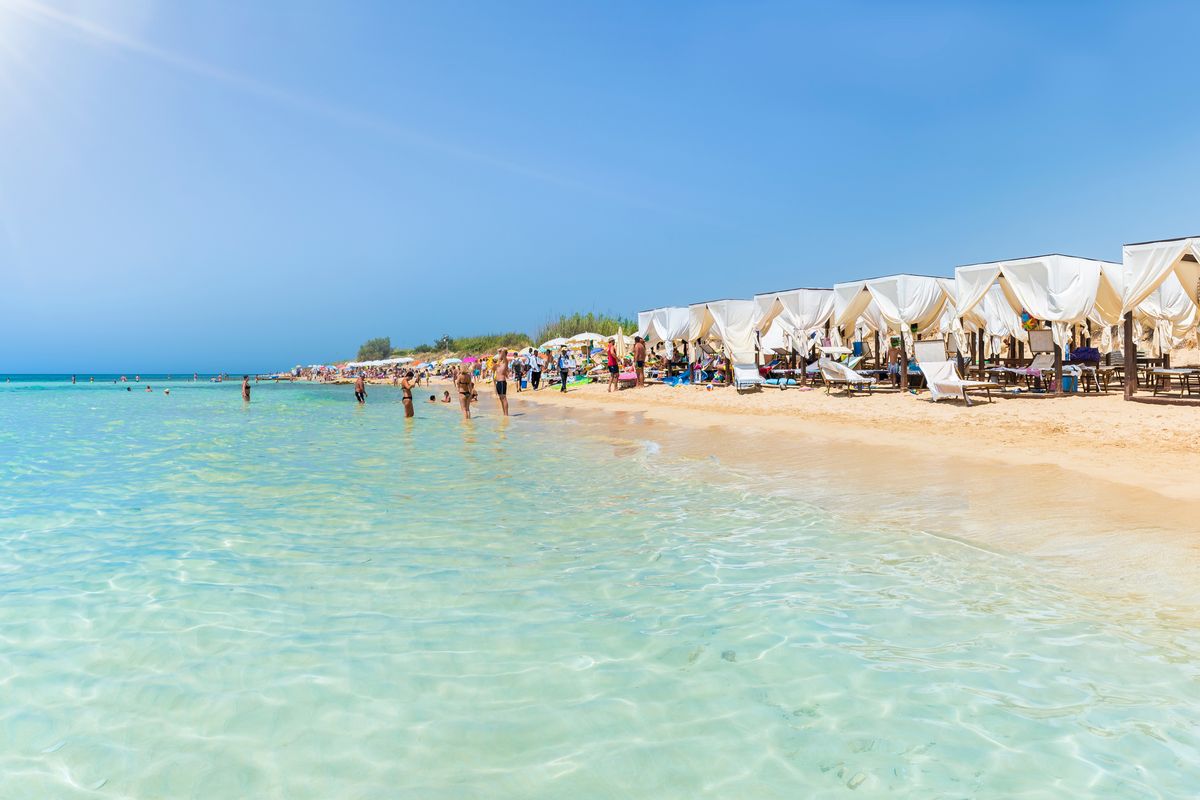 Puglia spiaggia di Pescoluse