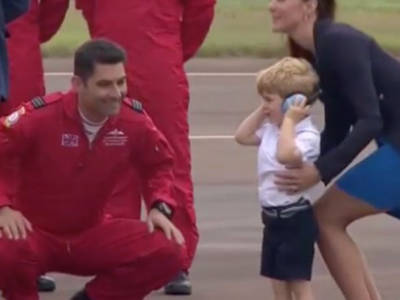 Principe George aviatore, la prima uscita all’Air Show della Raf