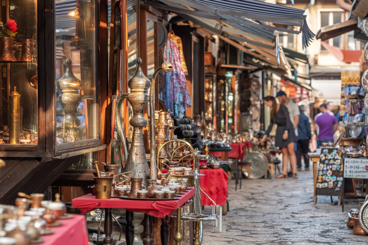 Centro storico mercato di Sarajevo