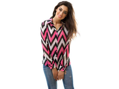 Jeans camicia Chevron