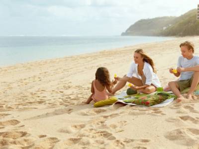 Pranzo in spiaggia bambini