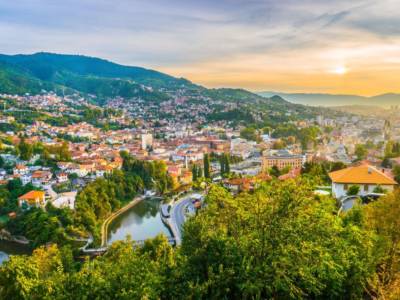 Tramonto Sarajevo Fortezza Gialla