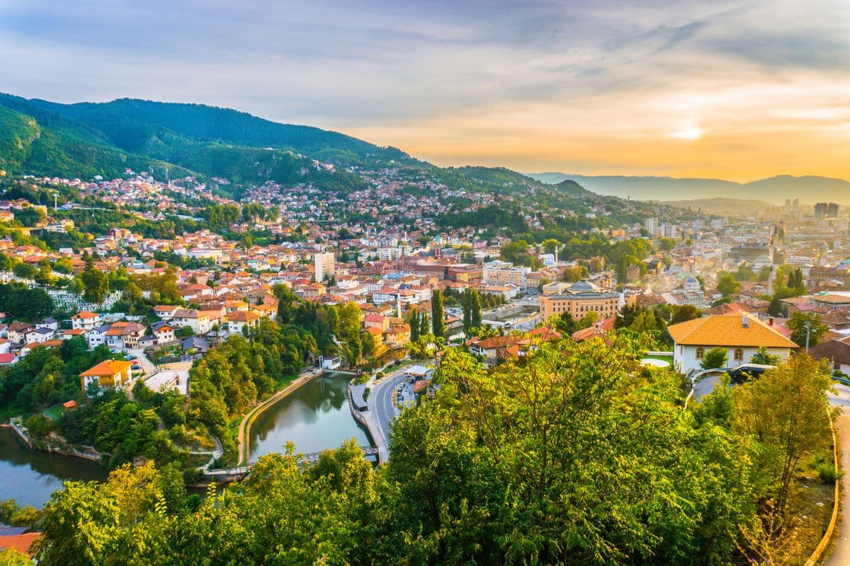 Tramonto Sarajevo Fortezza Gialla