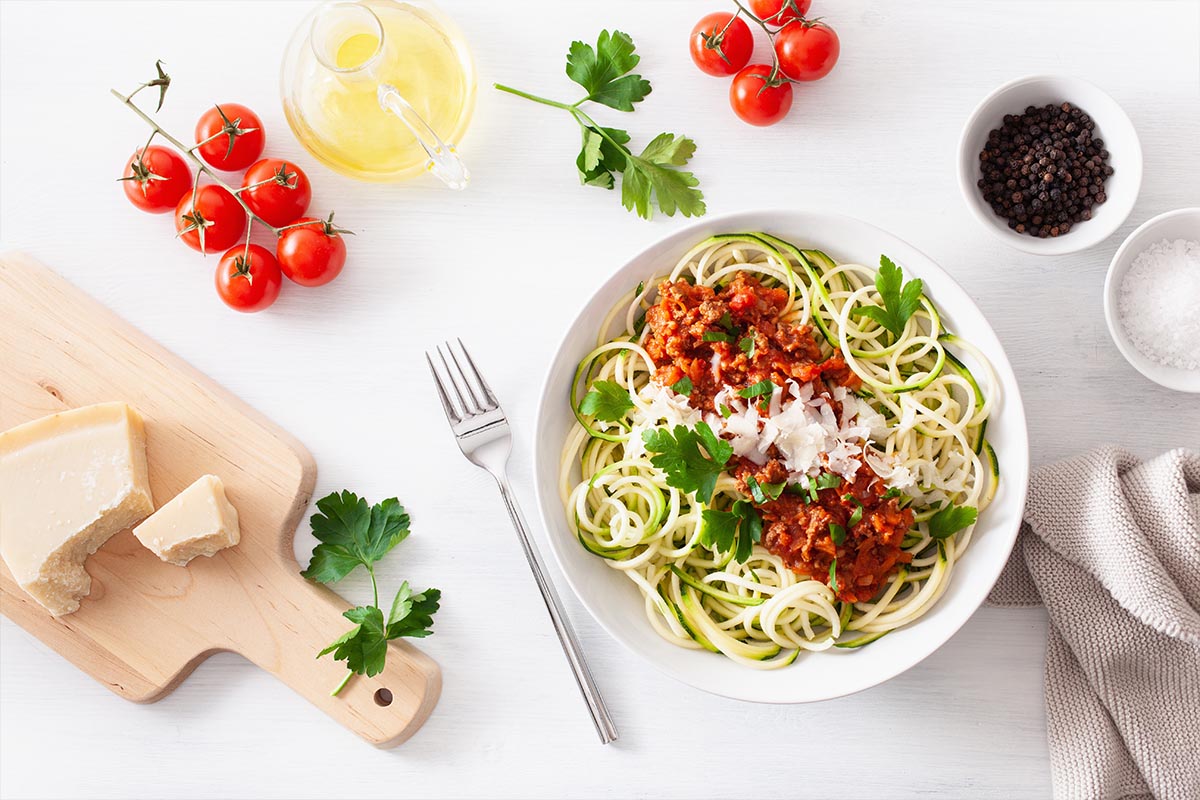 Zoodles Zucchine Spaghetti