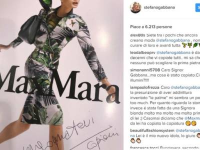 Stefano Gabbana contro Max Mara: “Vergognatevi copioni”