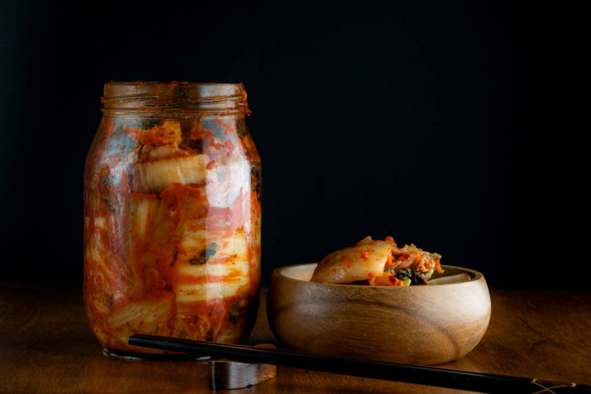 pesce kimchi vasetto zuppa conserva