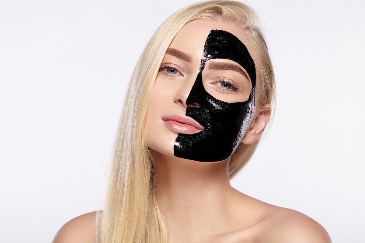 viso donna black mask maschera viso