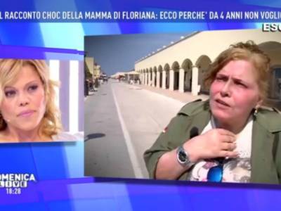 La madre di Floriana Secondi a Domenica Live: “Sei bugiarda, non rompermi più”