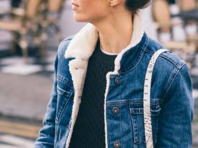 Giacca di jeans in inverno