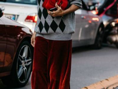 pantaloni di velluto inverno 2018