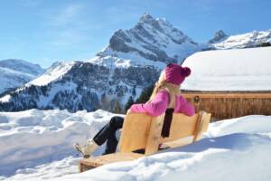 Ragazza in montagna