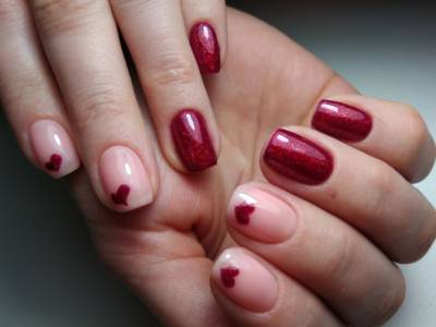 Nail art romantica San Valentino