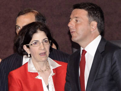 Matteo Renzi e Fabiola Gianotti