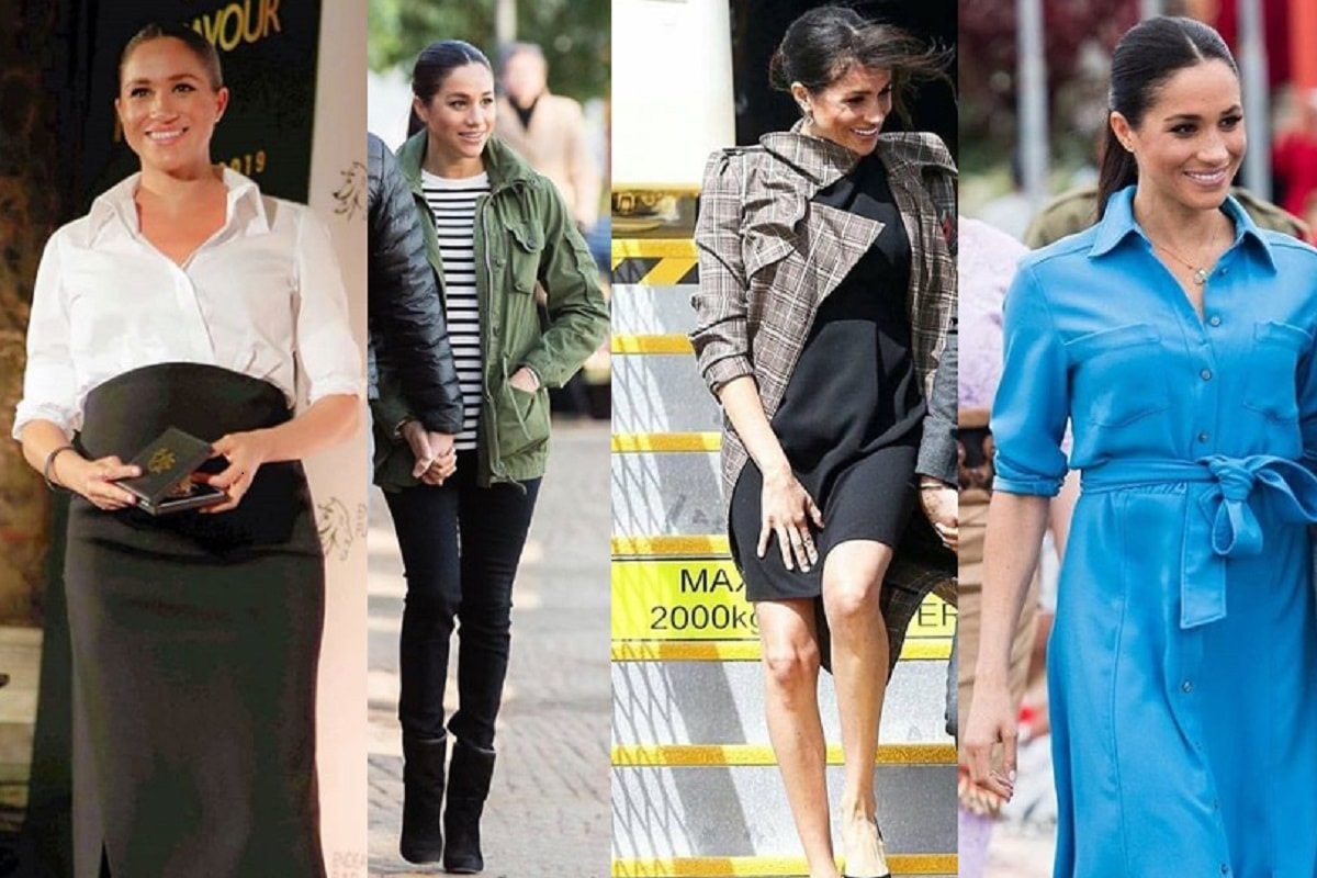 Look premaman di Meghan Markle