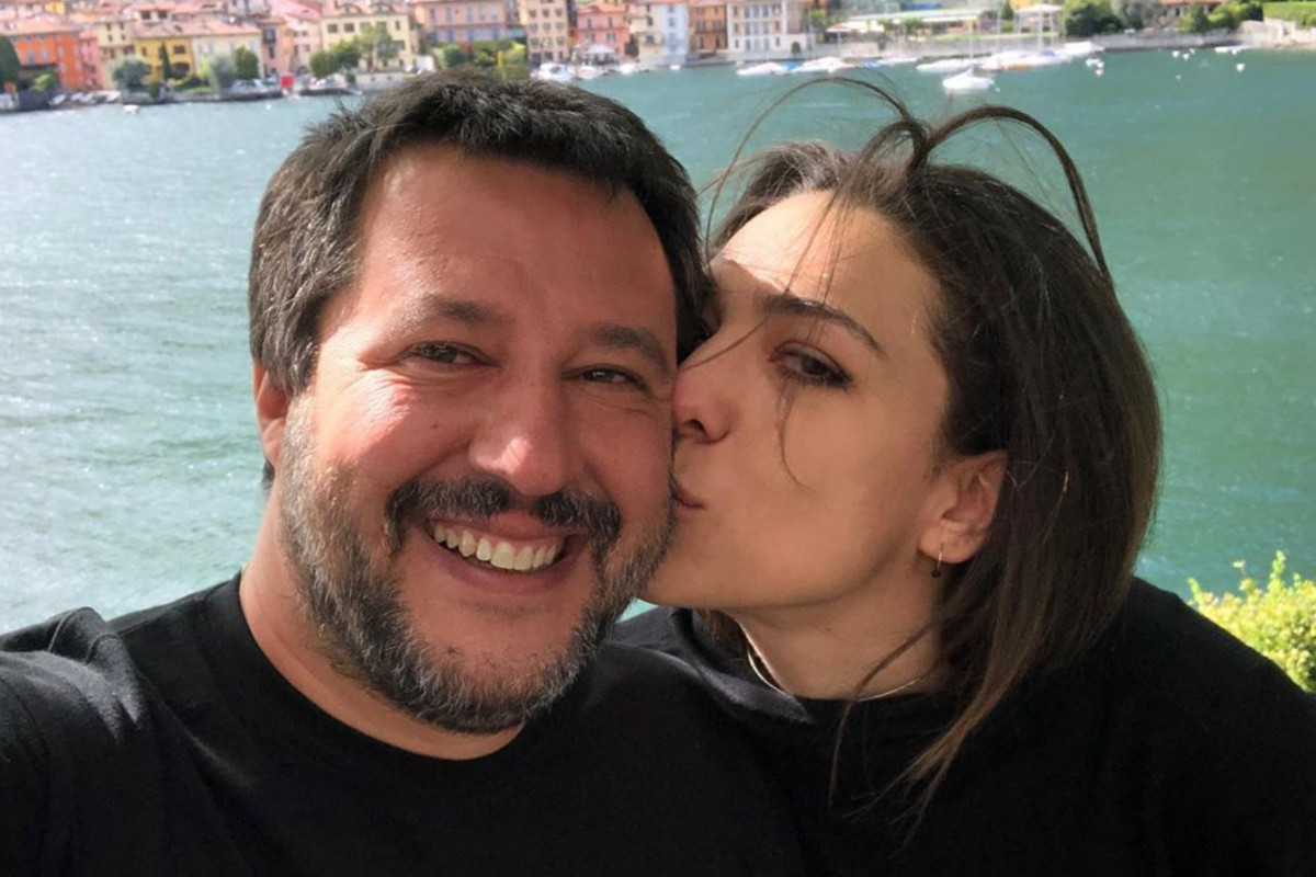 Matteo Salvini e Francesca Verdini