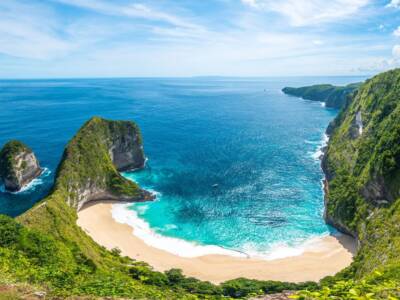 Panoramica mare spiaggia Bali Indonesia Nusa Penida