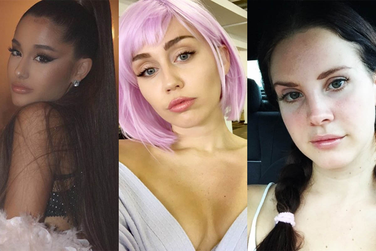 Ariana Grande, Miley Cyrus e Lana Del Rey