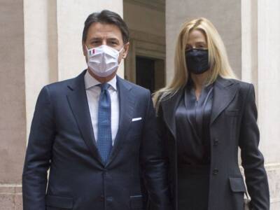 Giuseppe Conte e Olivia Paladino