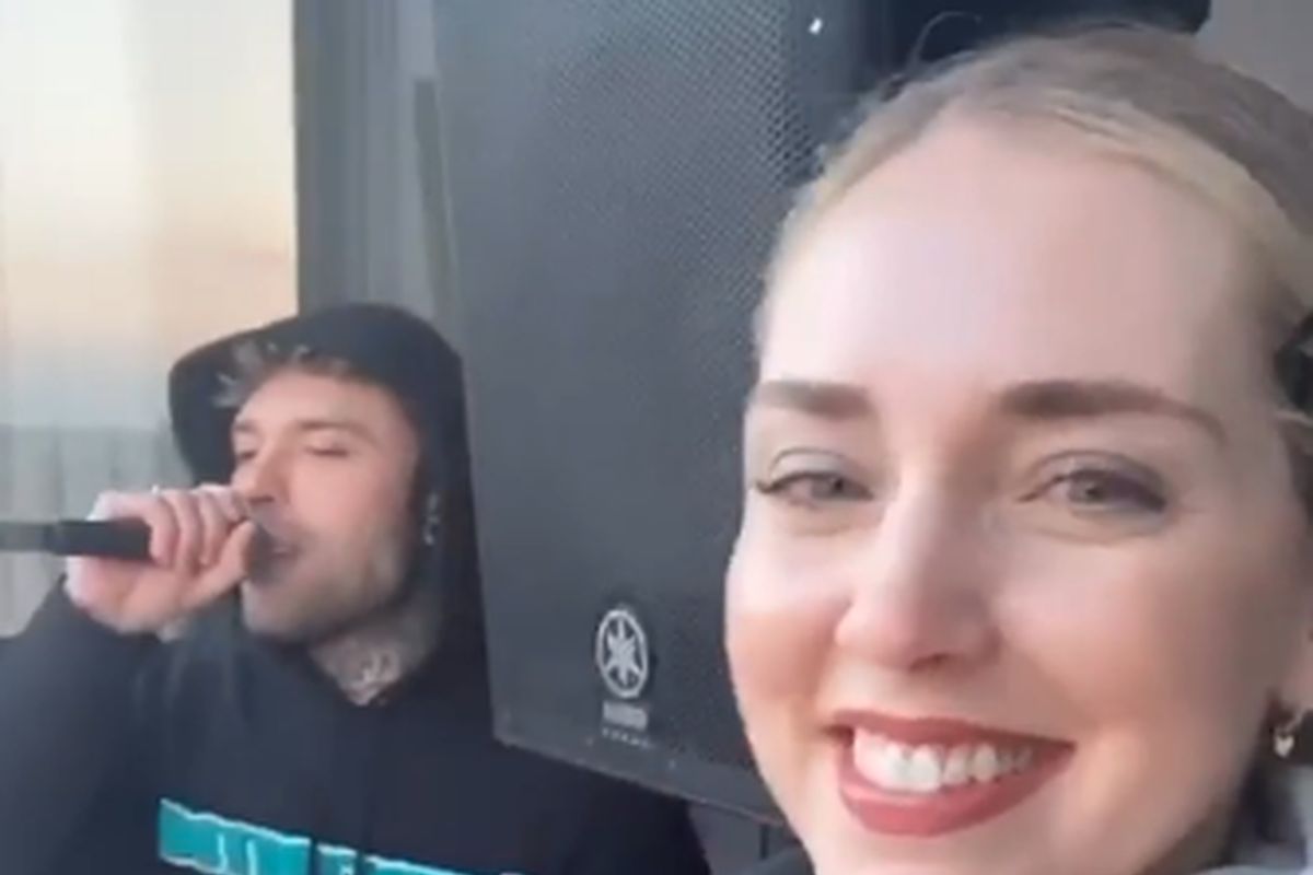 Flash mob Fedez e Chiara Ferragni