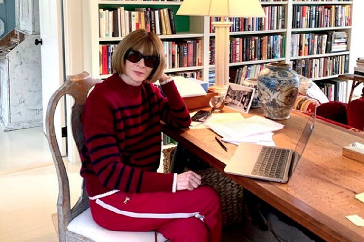 Anna Wintour in tuta