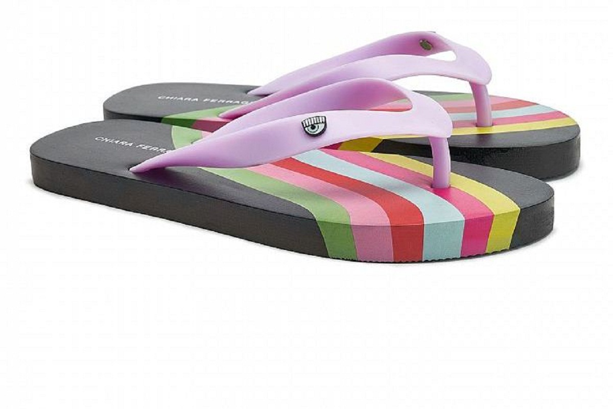 Infradito arcobaleno Chiara Ferragni