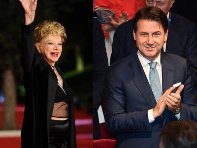 Sandra Milo e Giuseppe Conte