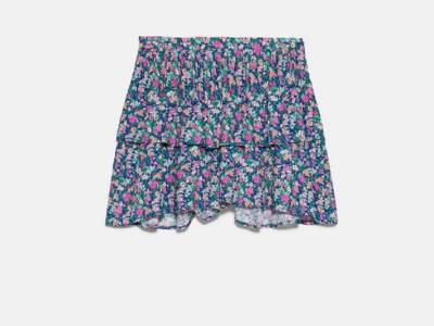 Gonna pantalone fiori Zara