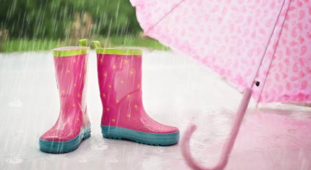 stivali di gomma per la pioggia