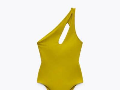 Costume asimmetrico giallo Zara