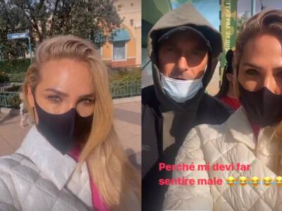 Ilary Blasi e Francesco Totti in gita a Disneyland con la famiglia