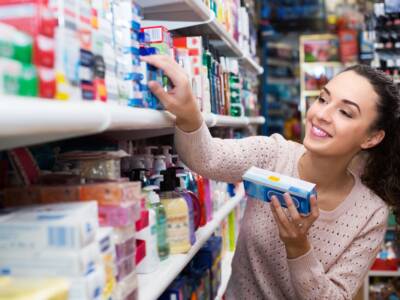 acquisti donna al supermercato