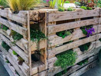 pallet porta piante