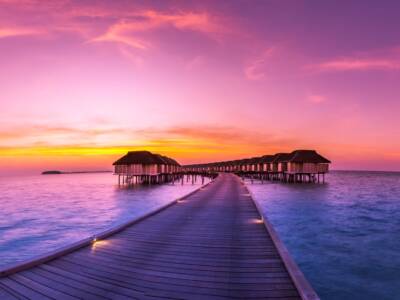 Tramonto alle Maldive