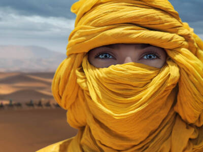 Donna tuareg, fiore nel deserto