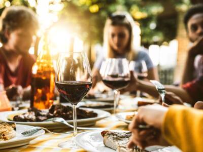 cena pranzo aperto sole