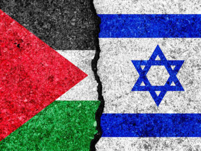 bandiere palestina e israele