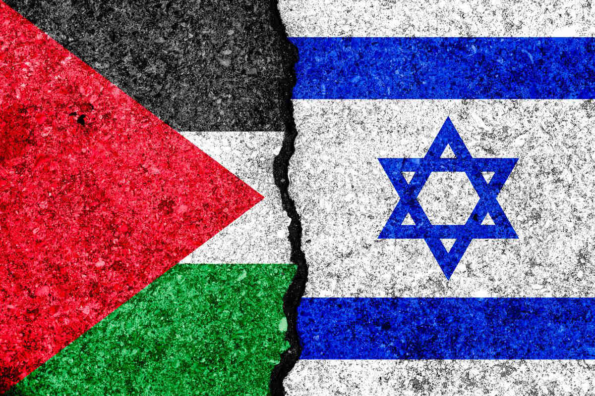 bandiere palestina e israele