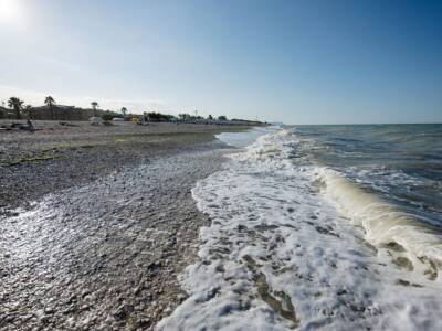 spiaggia acqua mare schiuma