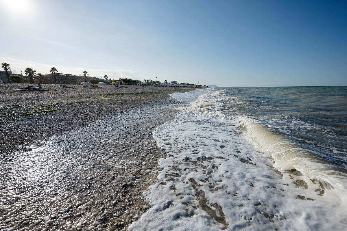 spiaggia acqua mare schiuma