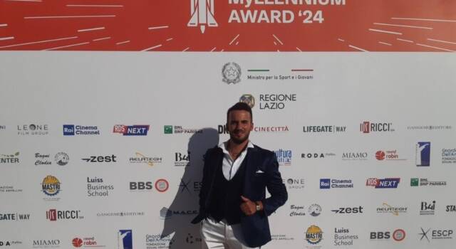 Daniele Bartocci talento top al Myllennium Award 2024: spettacolo a Roma