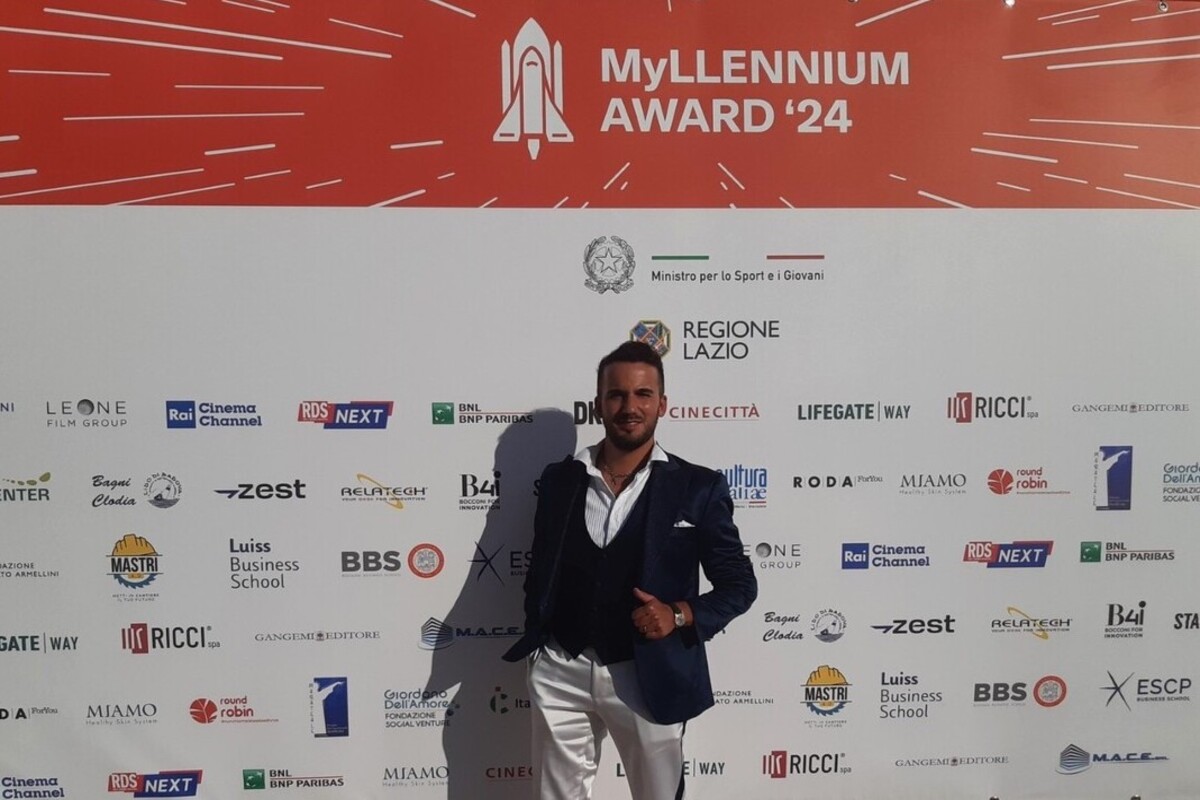 Daniele Bartocci talento top al Myllennium Award 2024: spettacolo a Roma