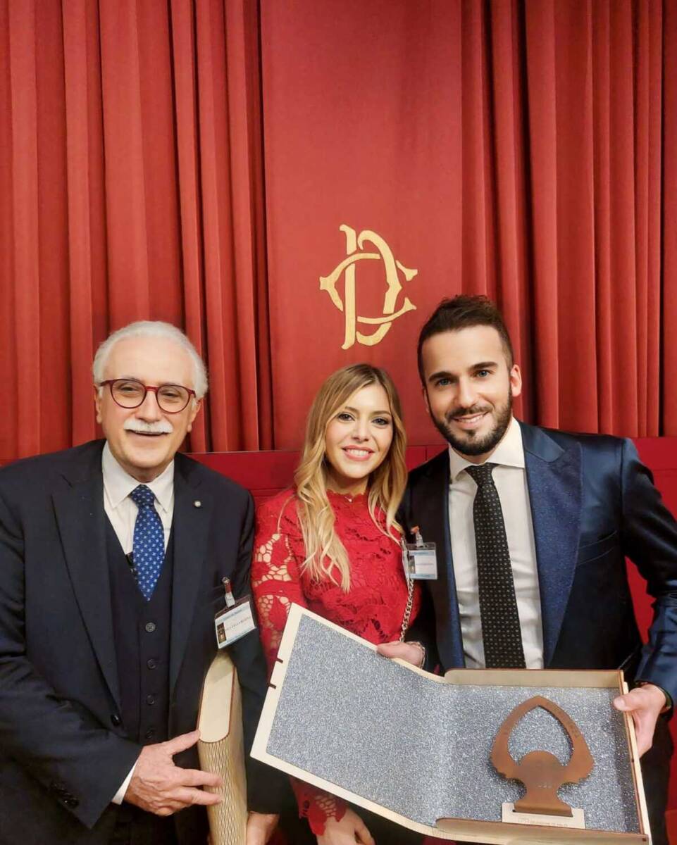 Daniele Bartocci nei mesi scorsi a Roma (Montecitorio - Camera dei Deputati) insieme a Prof. Giorgio Calabrese, premiati per il food e alimentazione durante il prestigioso Premio 100 Eccellenze Italiane dedicato ai migliori brand e personaggi italiani