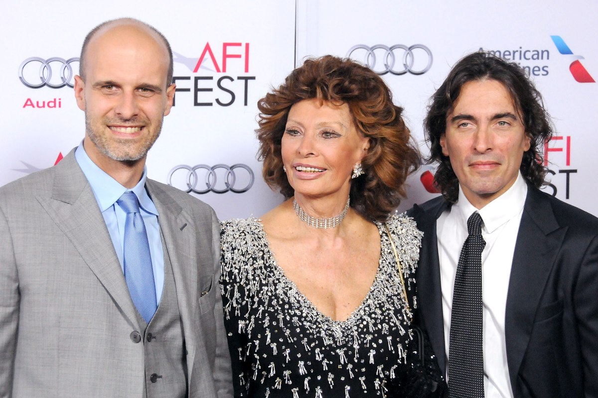 Carlo Ponti, Edoardo Ponti e Sophia Loren