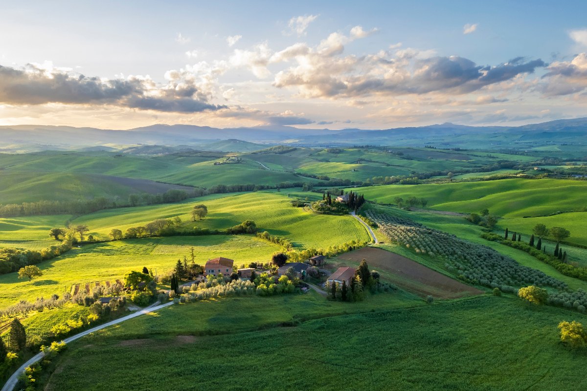 panorama della campagna toscana